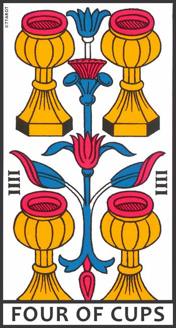 four of cups reversed